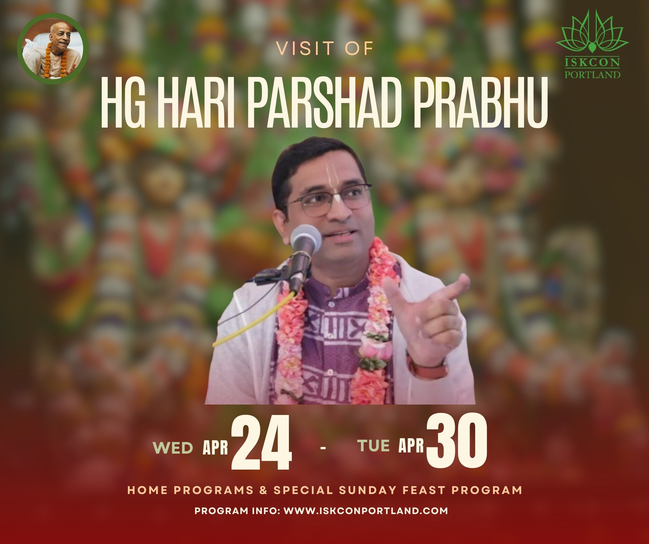 HG Hari Parshad prabhu visit
